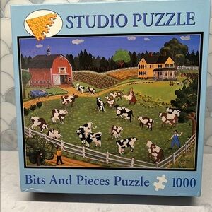 Bits And Pieces Farm Scene 1000 Piece Jigsaw